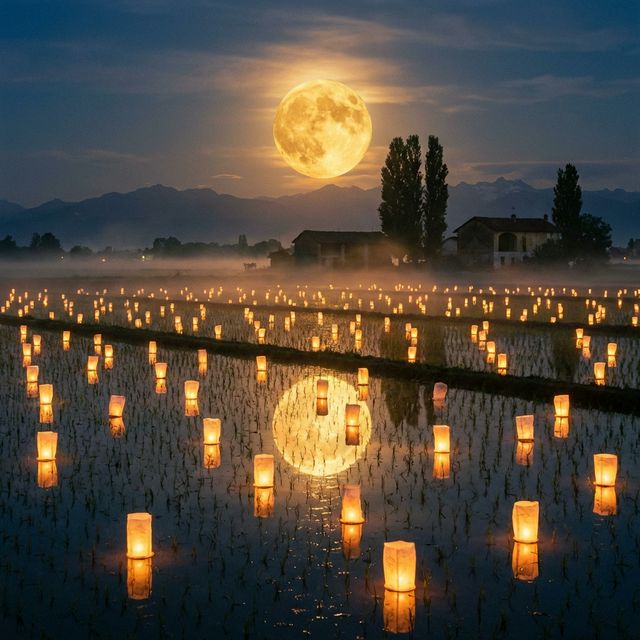 Il paesaggio vercellese unico al mondo.